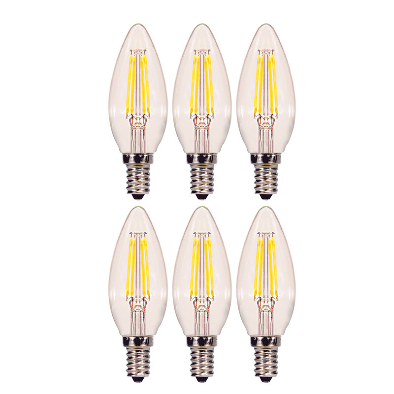 Satco 40 Watt Equivalent, B11 LED, Dimmable Light Bulb, Warm White